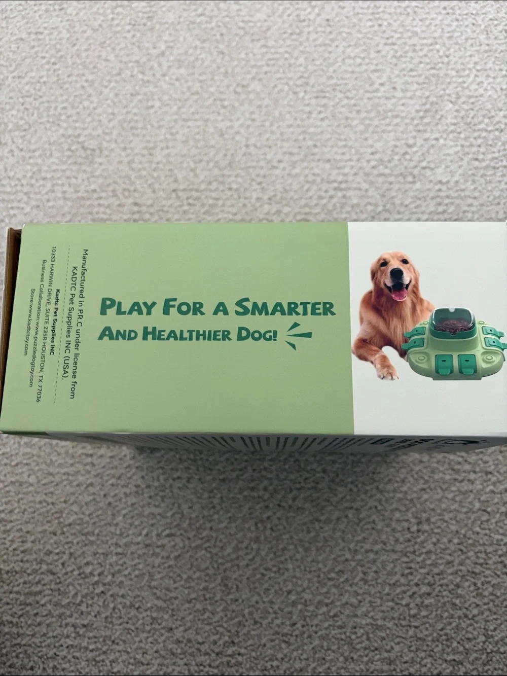 ADT Green Interactive Dog Puzzle Toy Level 2 in 1